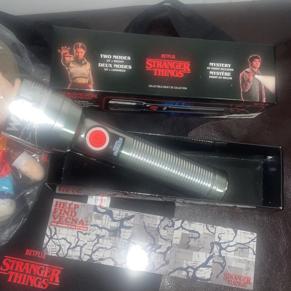 ✨Host Pick✨ Stranger Things Flashlight Metallic Silver limited edition